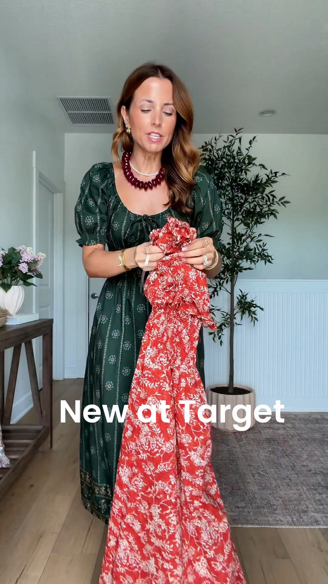 New fall arrivals from Target! Fall outfits. Fall style. Elevated casual outfits. Mom outfits. Teacher outfits. Family photo outfit. Fall dress. Brunch outfit. Baby shower outfit. Family photo dress. Beaded necklace. 
#LTKootd #LTKSeasonal #LTKPetite