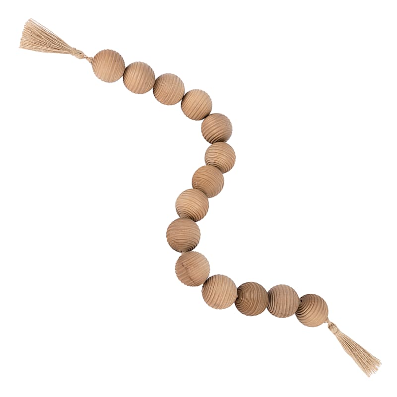 Large Wooden Bead Decor, 36" | At Home