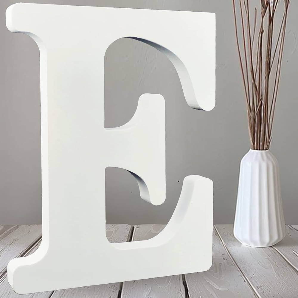 AOCEAN 10 Inch White Big Wood Letters, Unfinished Wooden Letters for Wall Decor Decorative Standi... | Amazon (US)