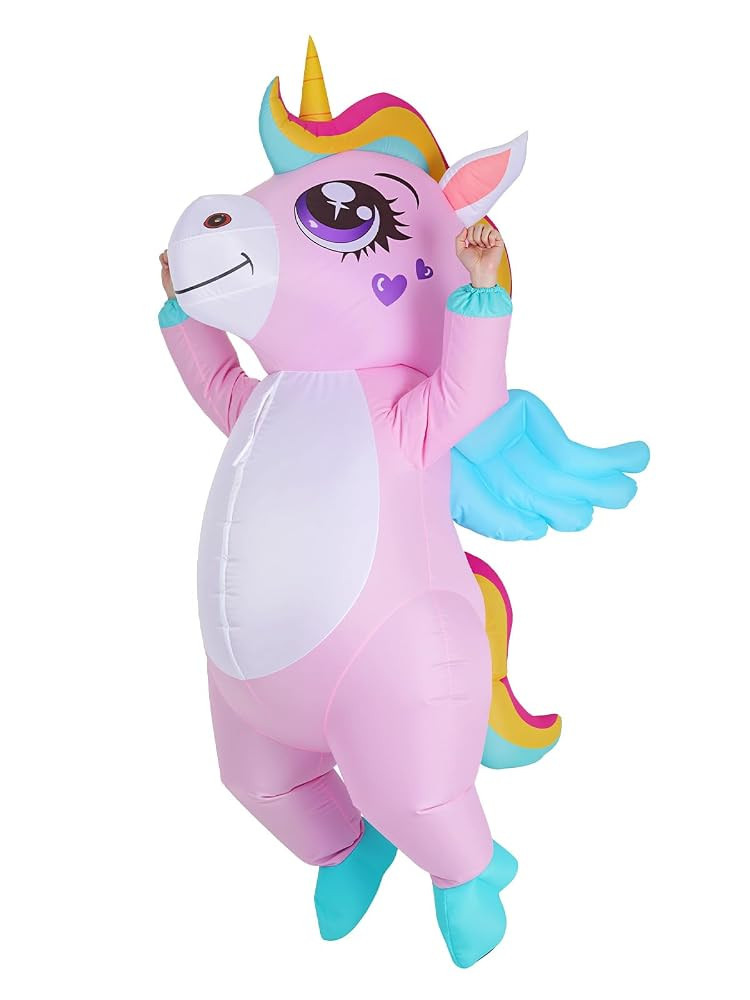 Inflatable Unicorn Costume for Adult - Funny Halloween Costumes for Men Women, Full Body Blow Up ... | Amazon (US)