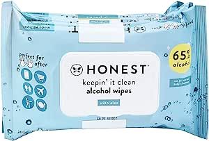 Amazon.com: The Honest Company Sanitizing Alcohol Wipes, Unscented, 50 Count (Pack of 3) : Health... | Amazon (US)