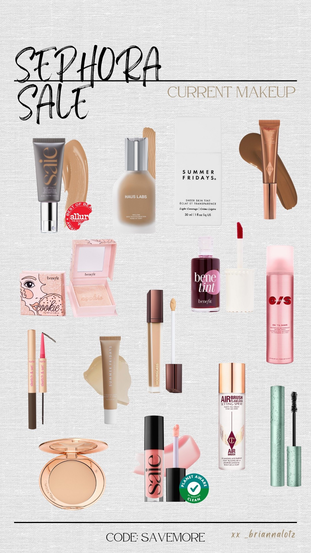 Sephora Sale - my current makeup!

#LTKSaleAlert #LTKBeauty