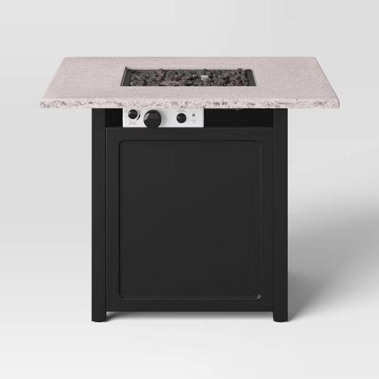 Stacked Stone Liquid Propane Fire Pit - Black - Threshold™ | Target