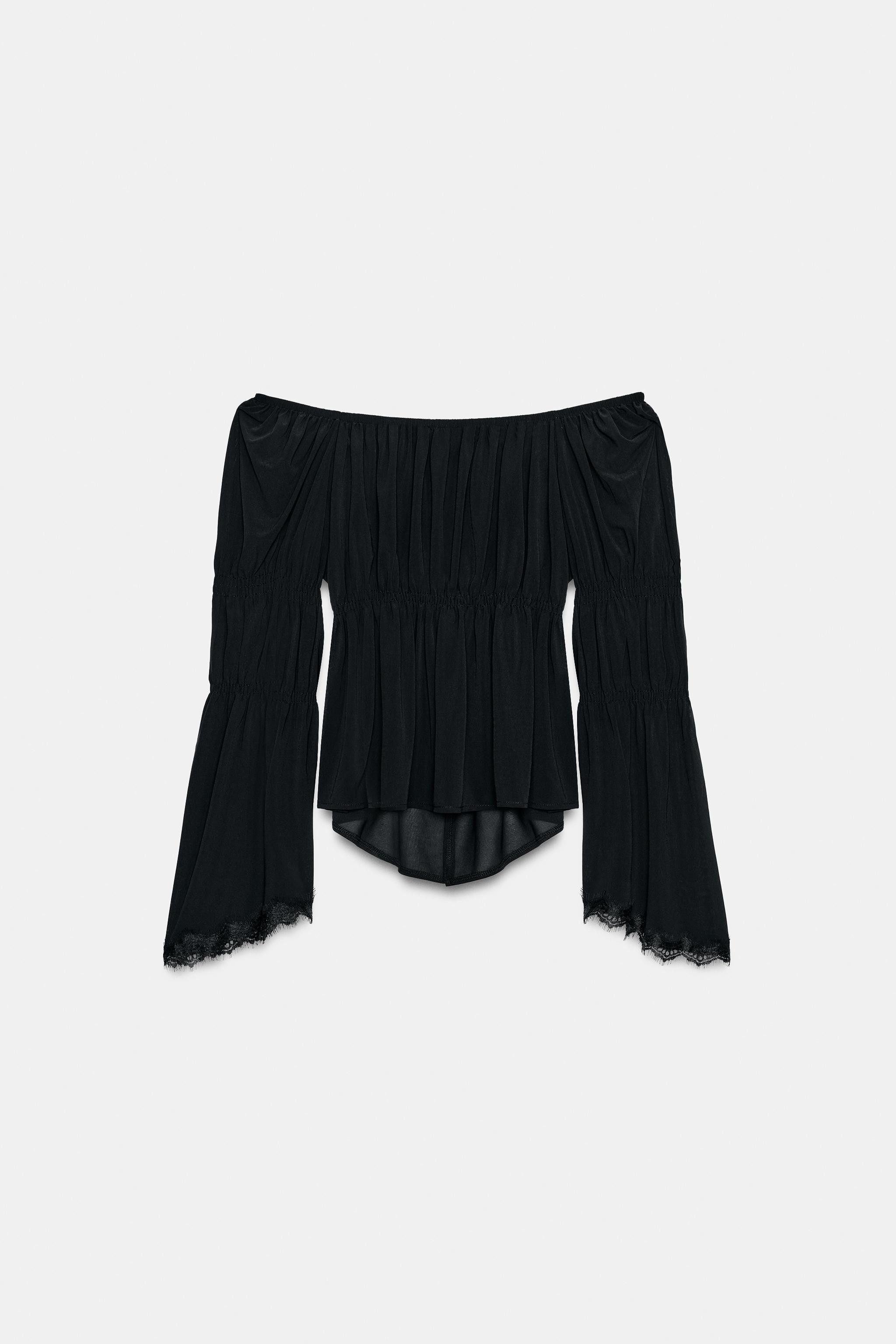 TOP WITH MATCHING LACE | Zara UK