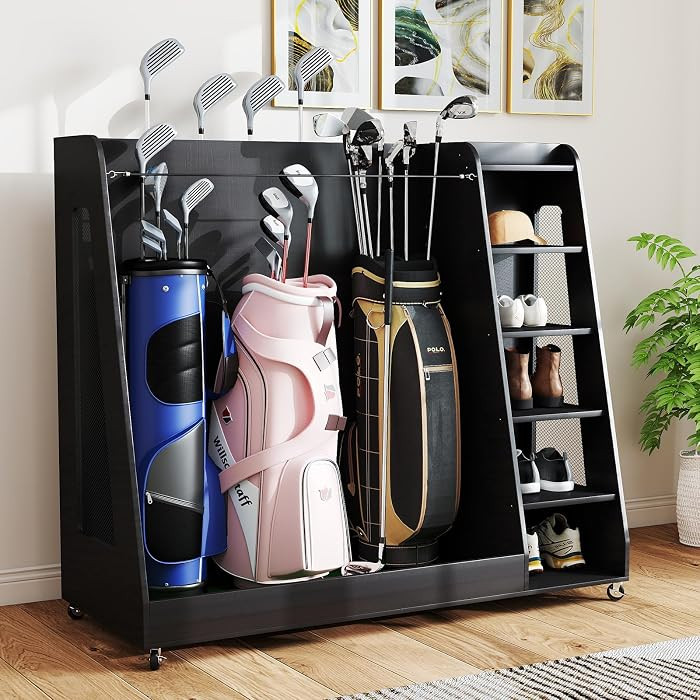 Zevemomo Golf Bag Organizer Rack Holder | Amazon (US)