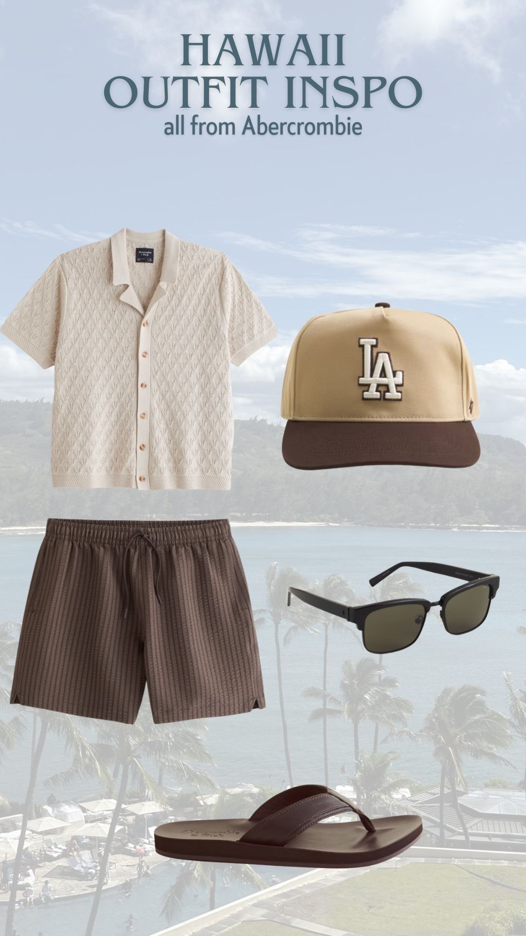 Hawaii outfit inspo for men: all from @abercrombie   🖤

#LTKTravel #LTKSeasonal #LTKMens