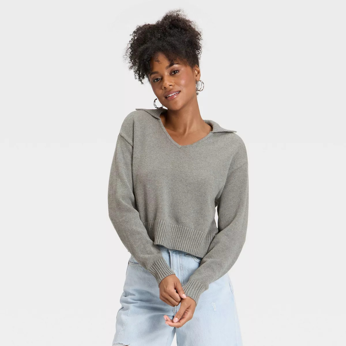 Women's Collared Neck Pullover Sweater - Universal Thread™ | Target