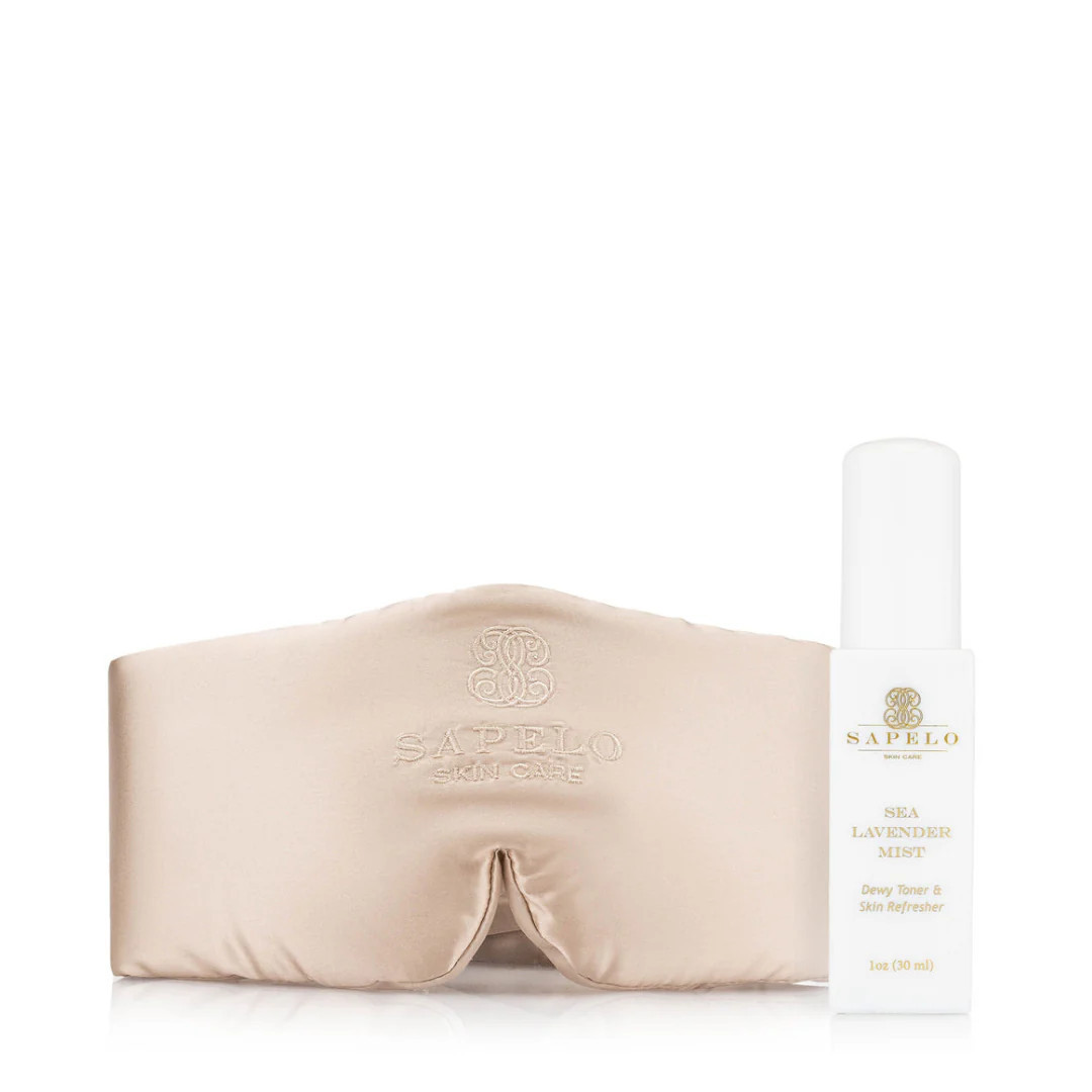 Silk Sleep Mask and Lavender Sea Mist | Sapelo Skin Care