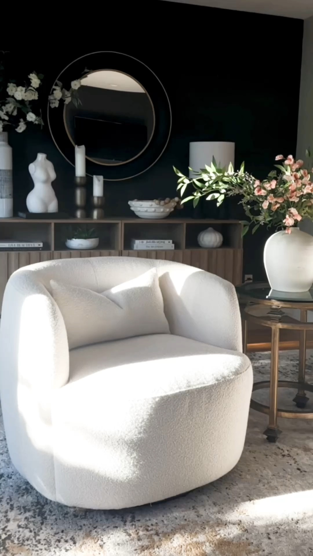 These boucle swivel chairs might be my favorite Wayfair find to date! A gorgeous look for less with designer style. I love the modern yet comfy look of these chairs, a cozy spot to sit and soak up the morning sun.☀️ 

#homeinspo #lookforless #wayfair #homestyledecor 

#LTKSaleAlert #LTKHome #LTKStyleTip