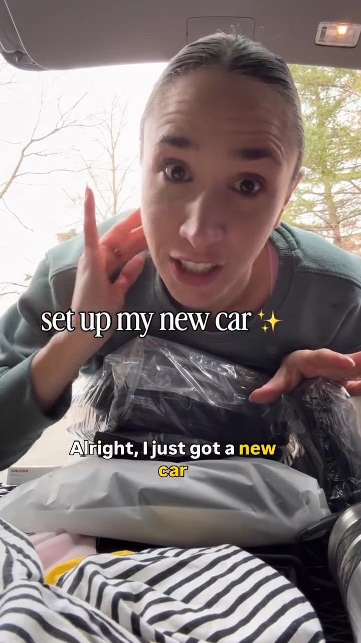 New car era ✨ had to get it set up immediately because I cannot function in chaos. Come organize with me 🚗 

#newcar #carorganization #organizeWithMe #carsetup #caressentials 

#LTKmomlife #LTKstorytime