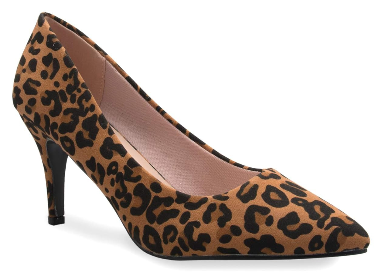 Olivia K Women's Classic D'Orsay Closed Toe Mid Stiletto Heel Pump | Dress, Work, Party Low Heele... | Amazon (US)