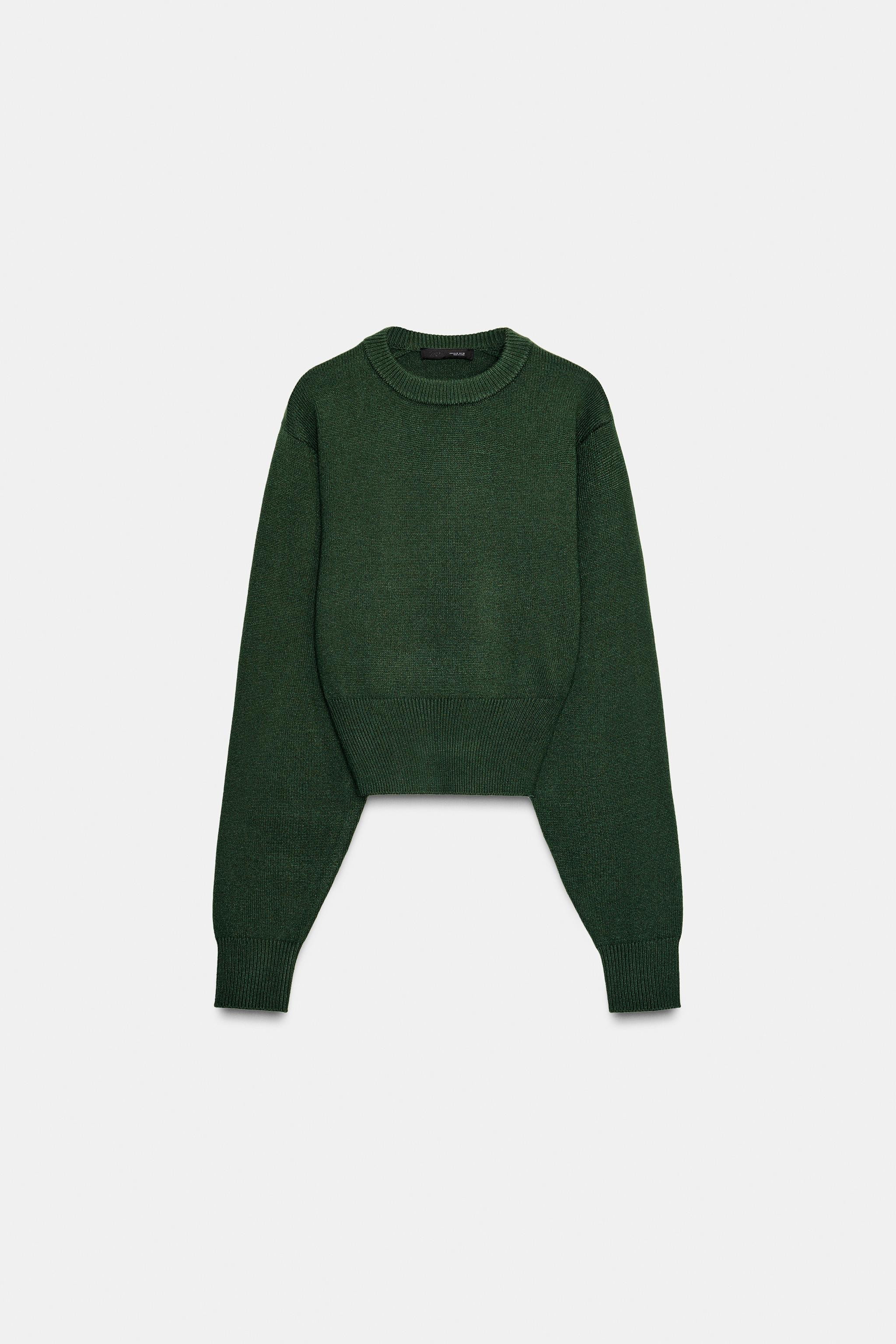 CROPPED BASIC KNIT JUMPER | Zara US