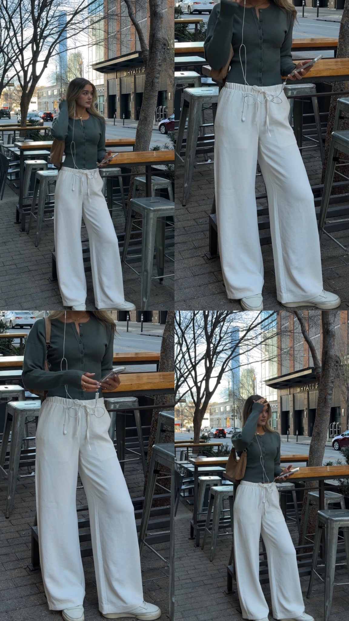 styling the @aritzia lodge pant 🫶🏼 wearing size small regular and I’m 5’7! 
#aritziapartner