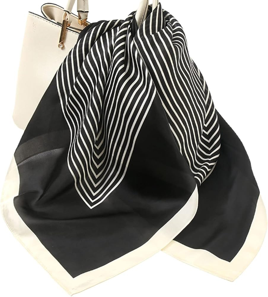 MAIRY Hijab Scarfs for Women Silk Like Bandana Ladies Scarves Fashion Neckerchief Headwear Square... | Amazon (UK)