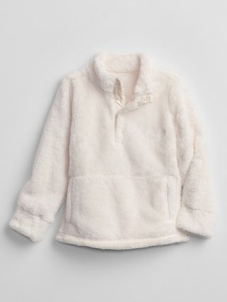 Toddler Sherpa Snap Sweatshirt | Gap Factory