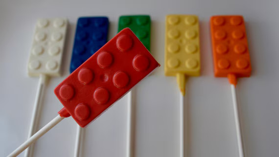 Brick Lollipops 12 Building Brick Chocolate Blocks | Etsy | Etsy (US)