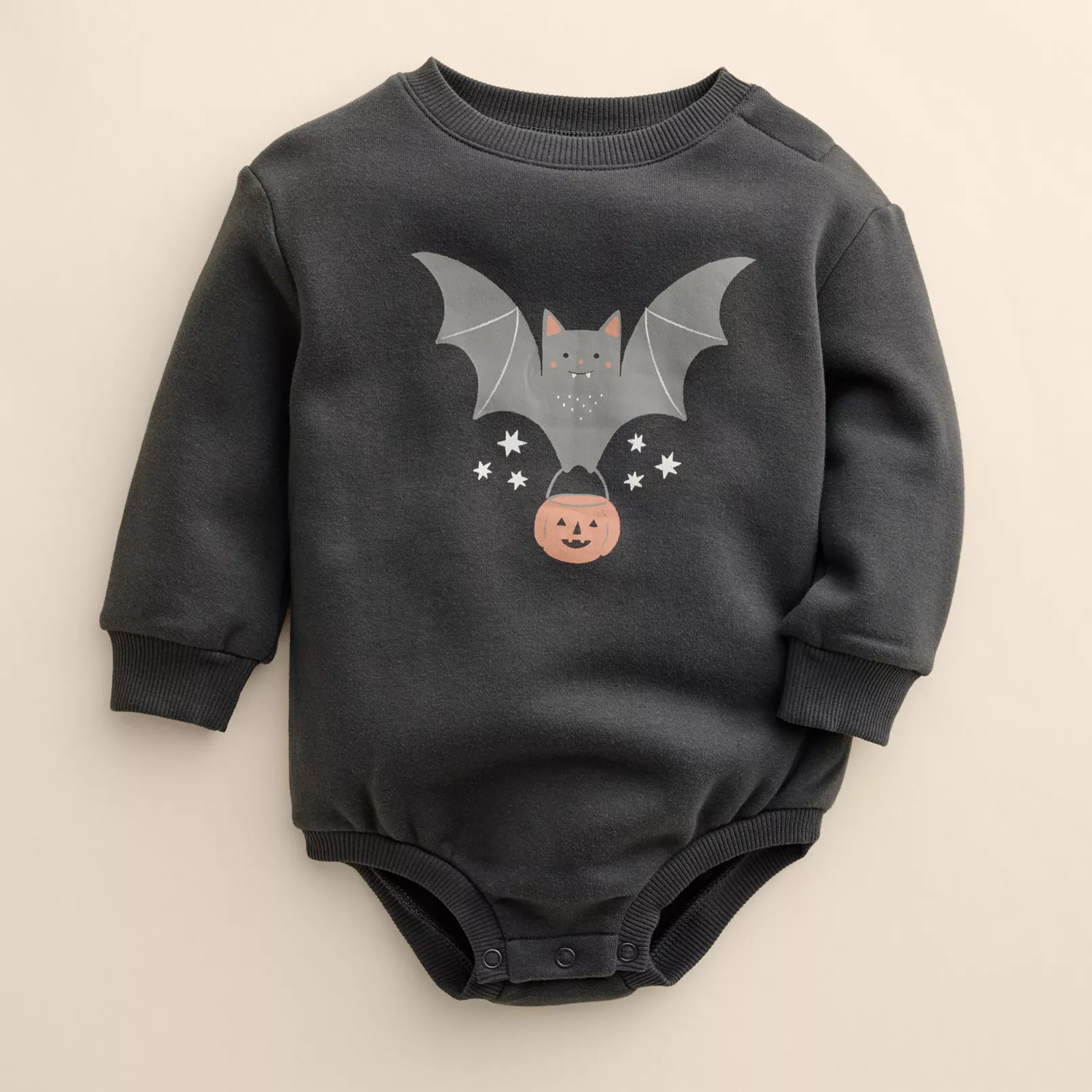 Baby Little Co. by Lauren Conrad Halloween Long Sleeve Ringer Bubble Bodysuit | Kohl's