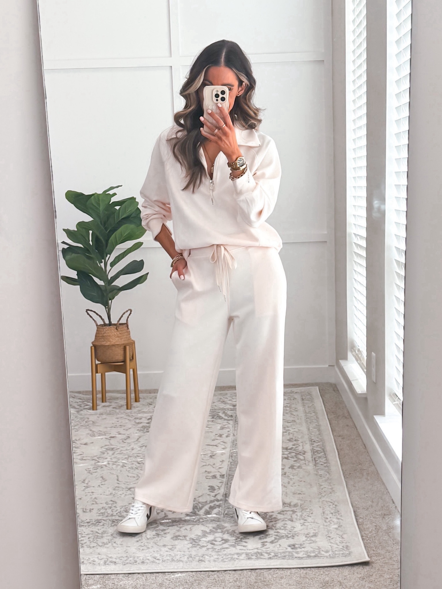 ✨These viral sets are SO COMFY!! Wear to lounge or dress up with a blazer or overcoat for the airport. 

✨I’m wearing my true to size, small.

#airportoutfit #traveloutfit #athlesiure 

#LTKfitness #LTKfindsunder50 #LTKtravel