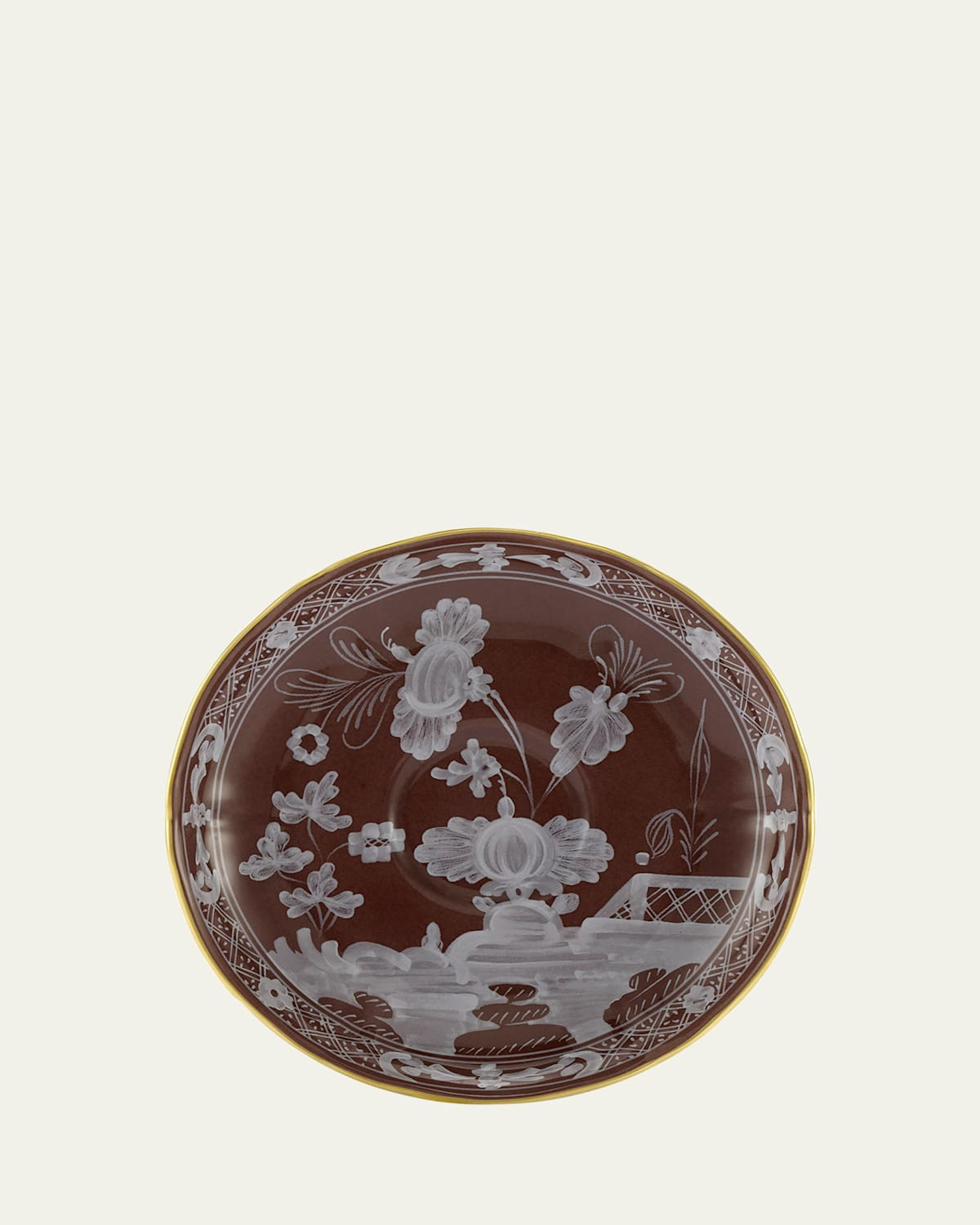 Oriente Italiano Coffee Saucer, Castagna | Bergdorf Goodman