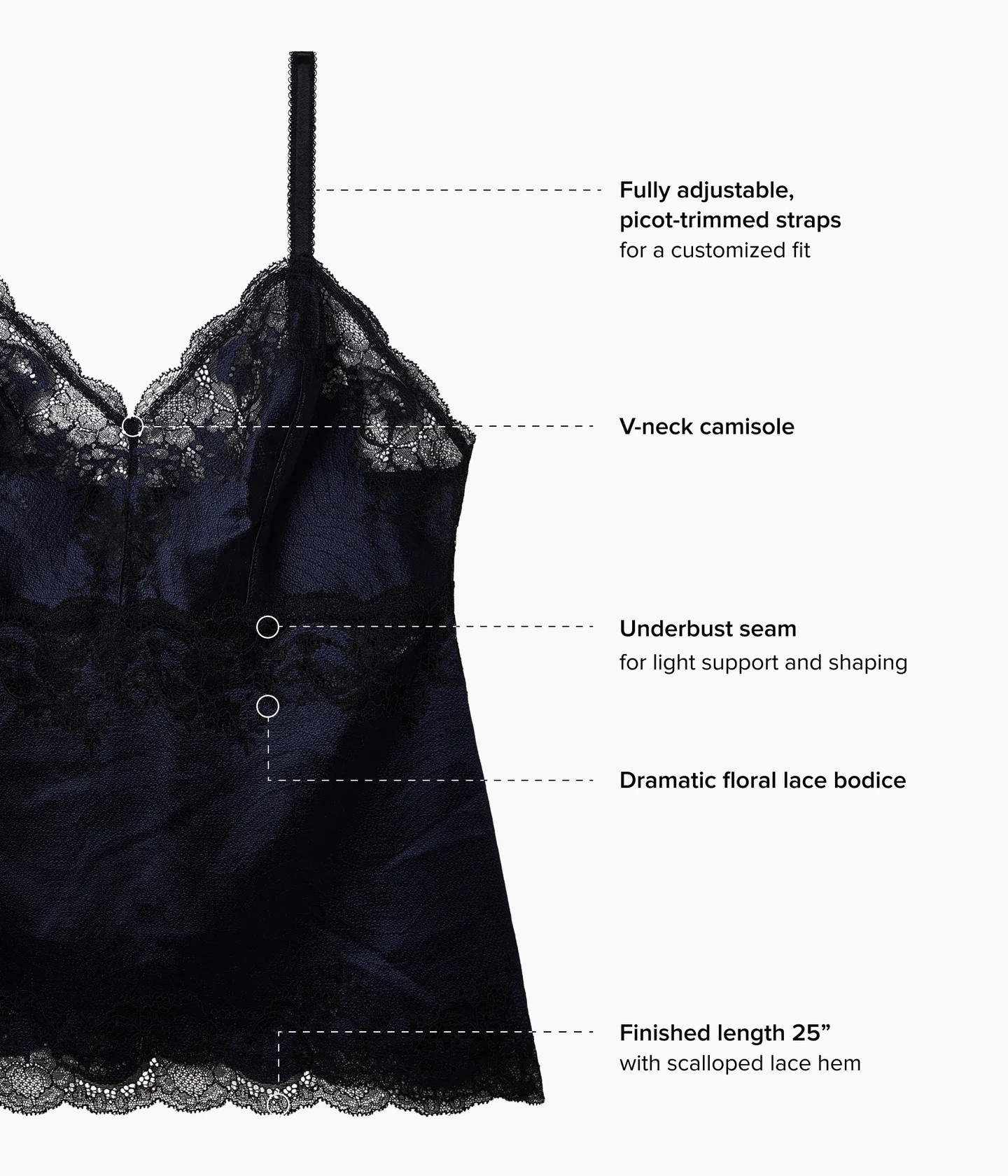 Modern Affair Cami: Night Sky/Black | Wacoal