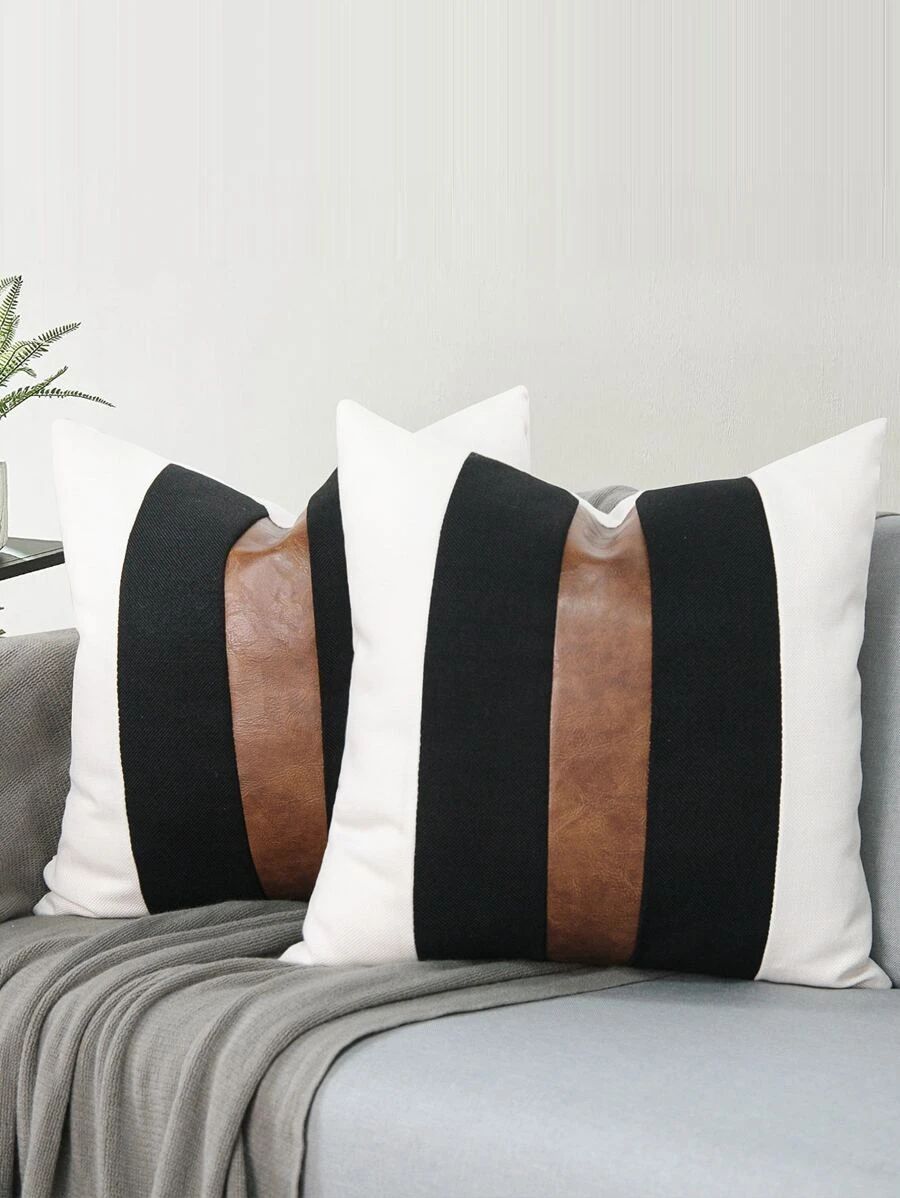 1pc Color Block Cushion Cover Without Filler
   SKU: sh2206063653166060     US$8.00          AddT... | SHEIN