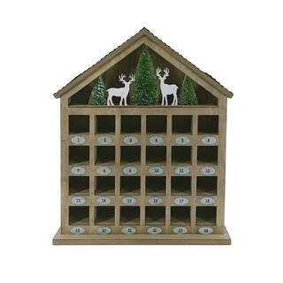 17" Winter Woodlands Tabletop Advent Calendar House by Ashland® | Michaels Stores