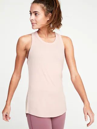 Semi-Fitted Rib-Knit Racerback Tank for Women | Old Navy US