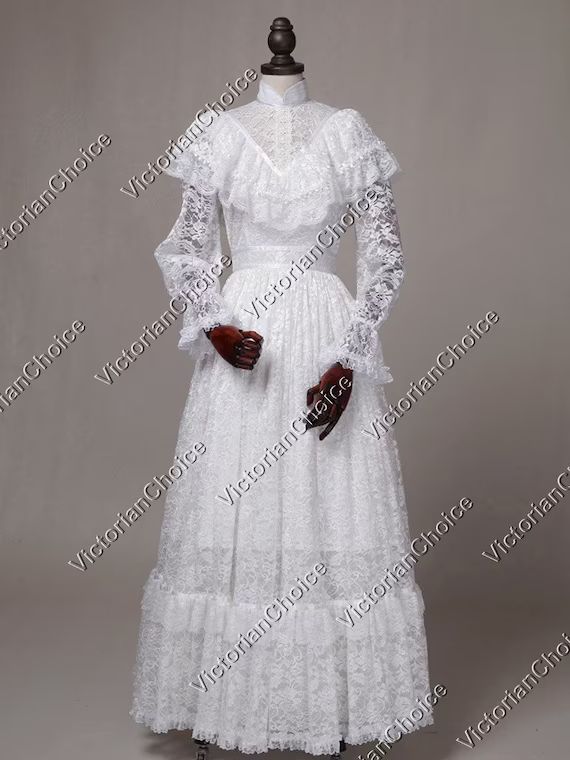 High Quality White Wedding Dress Victorian Wedding Dress | Etsy | Etsy (US)