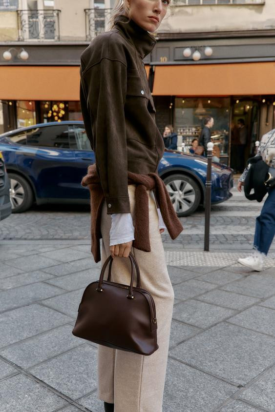 DOUBLE HANDLE CITY BAG | Zara US