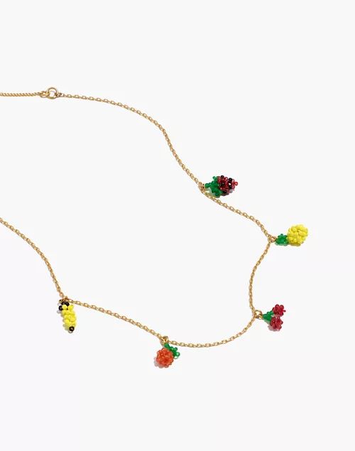 Beaded Fruit Chain Necklace | Madewell