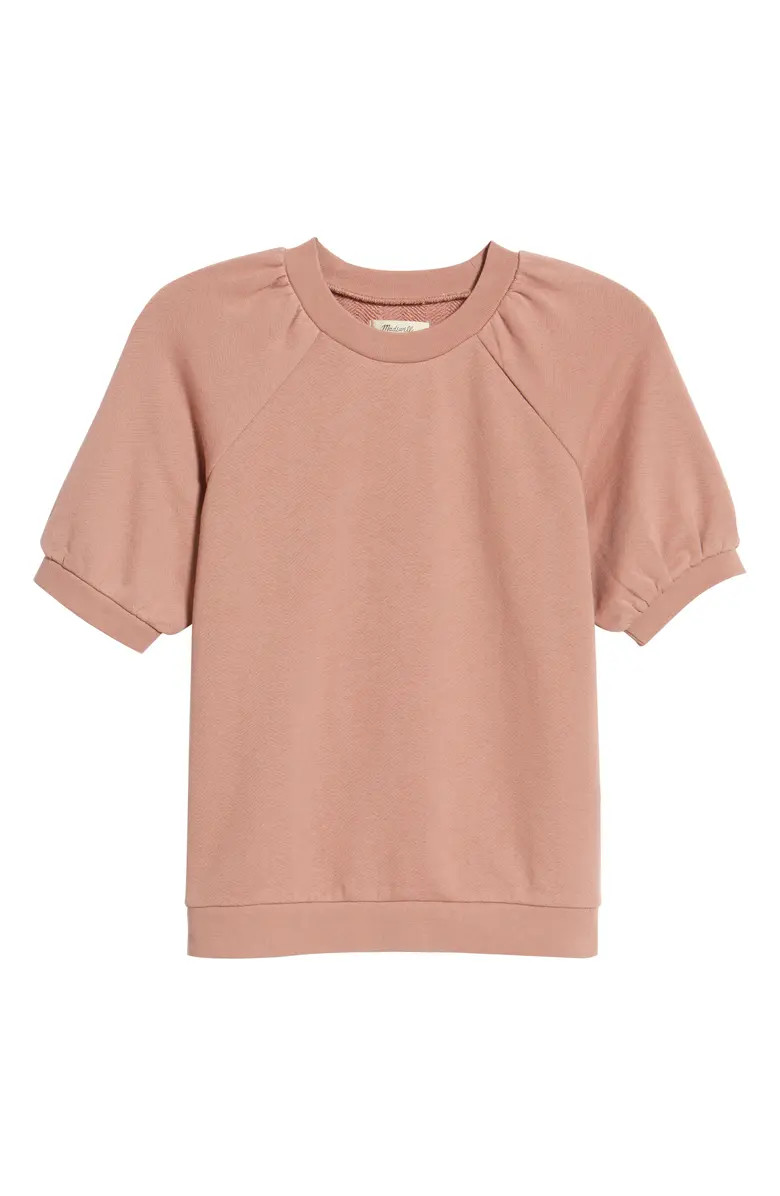 Madewell Puff Sleeve Sweatshirt Tee | Nordstrom | Nordstrom