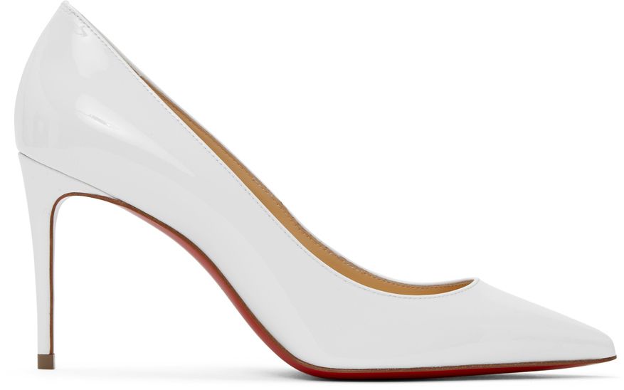 White Patent Kate 85 Heels | SSENSE