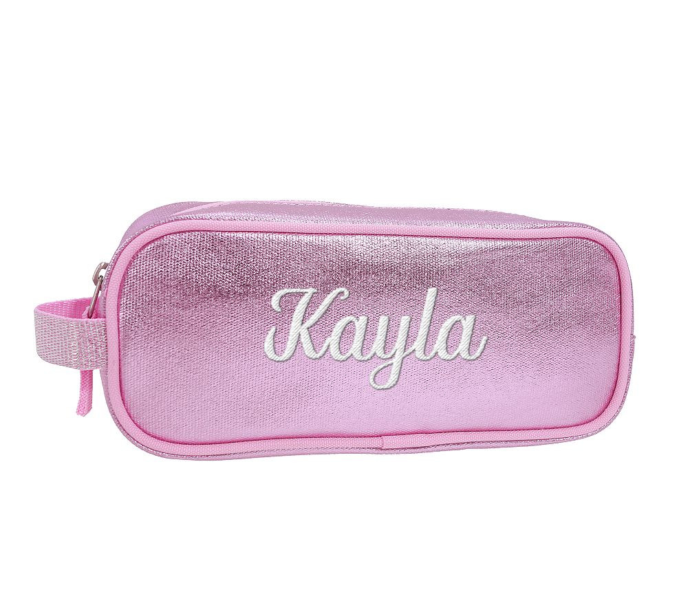 Mackenzie Metallic Pink Pencil Case | Pottery Barn Kids