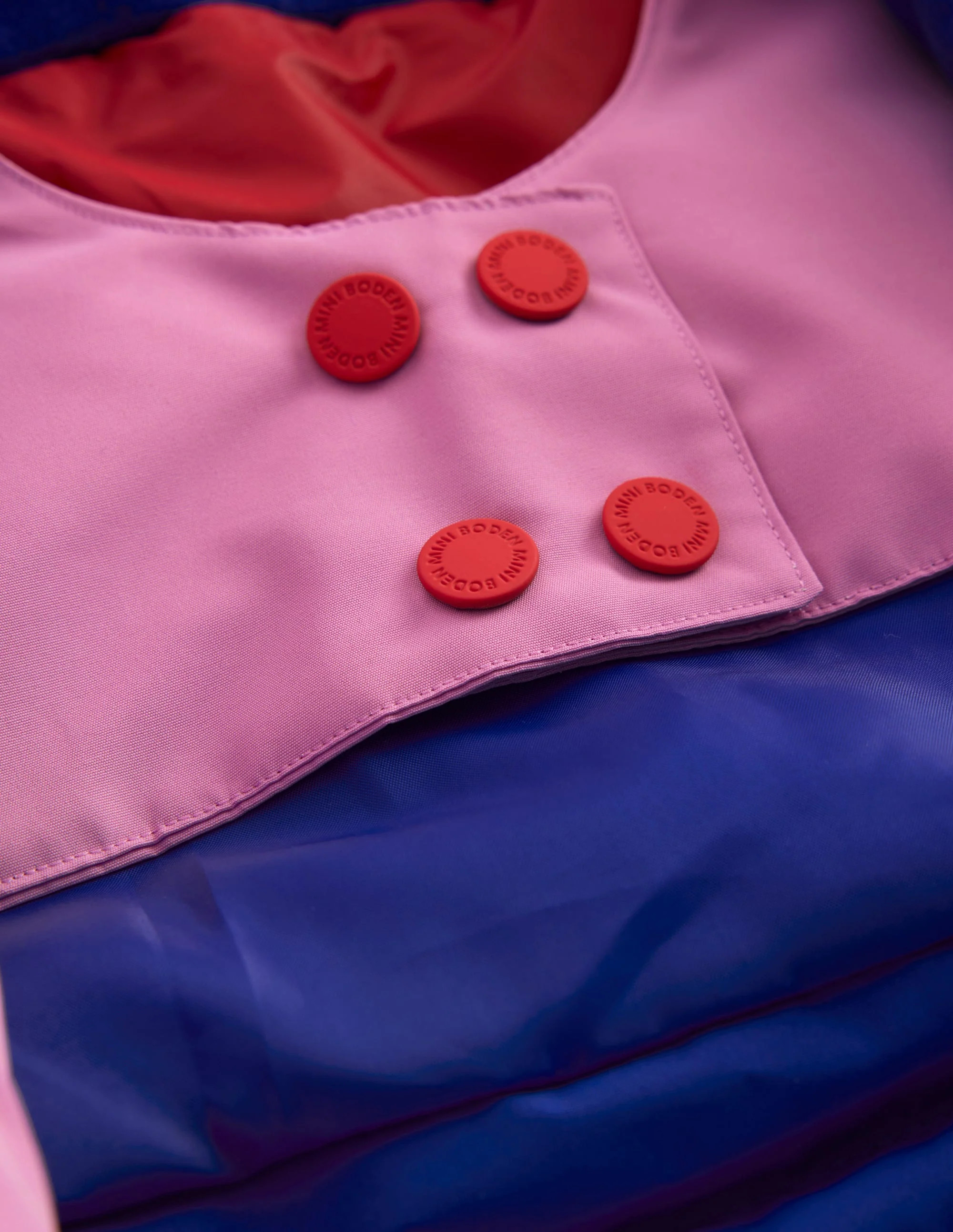 All-weather Waterproof Coat-Pink Metallic Colourblock | Boden (US)