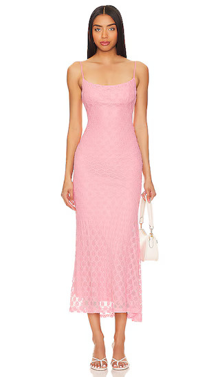 Adoni Midi Dress in Lili Pink | Revolve Clothing (Global)
