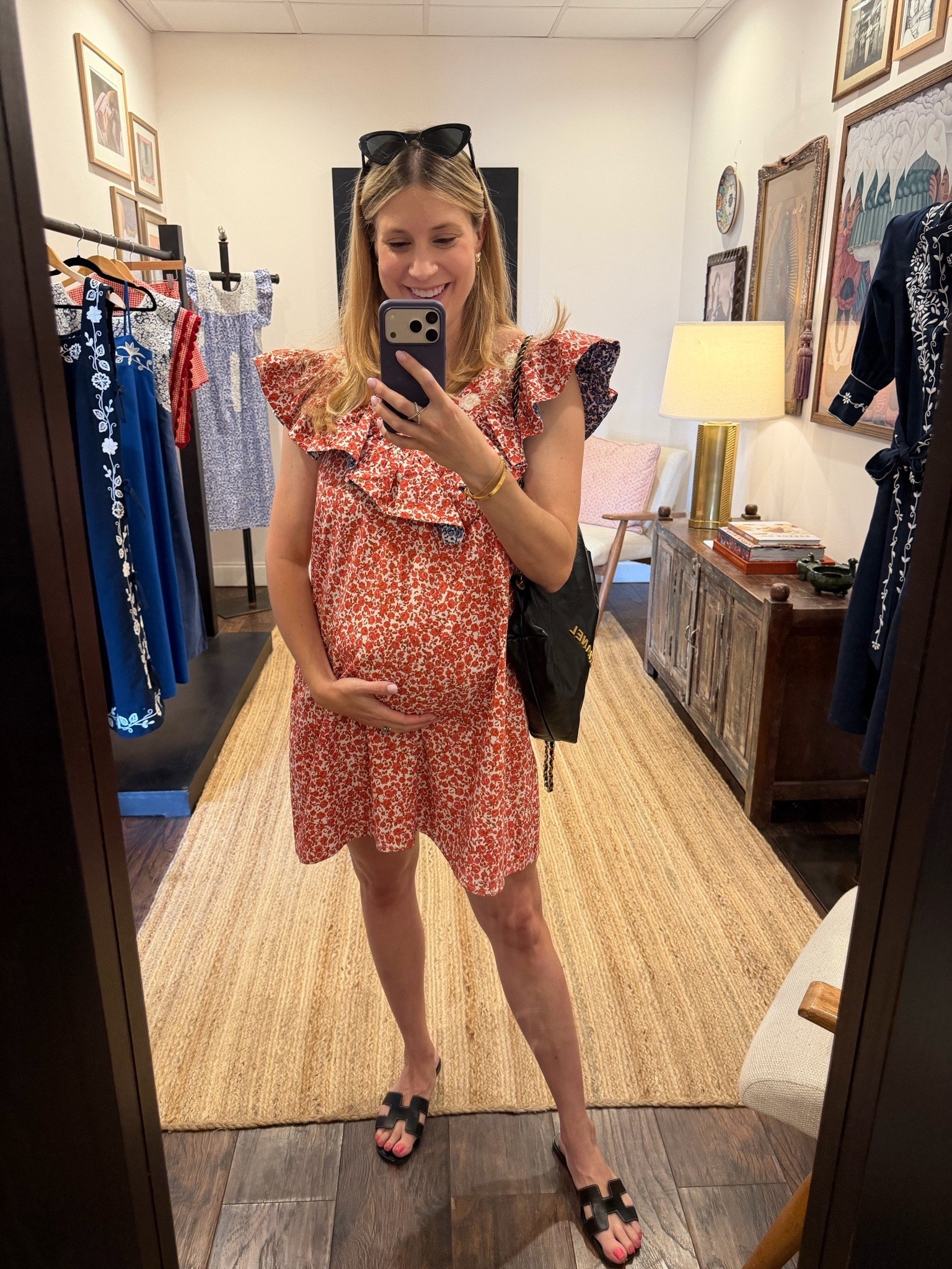 Mi golondrina’s 4th of July collection launches today and got this dress to style the bump this summer! I’m wearing a size S and it’s perfect now and after baby!

#LTKdayinmylife #LTKBump #LTKmomlife