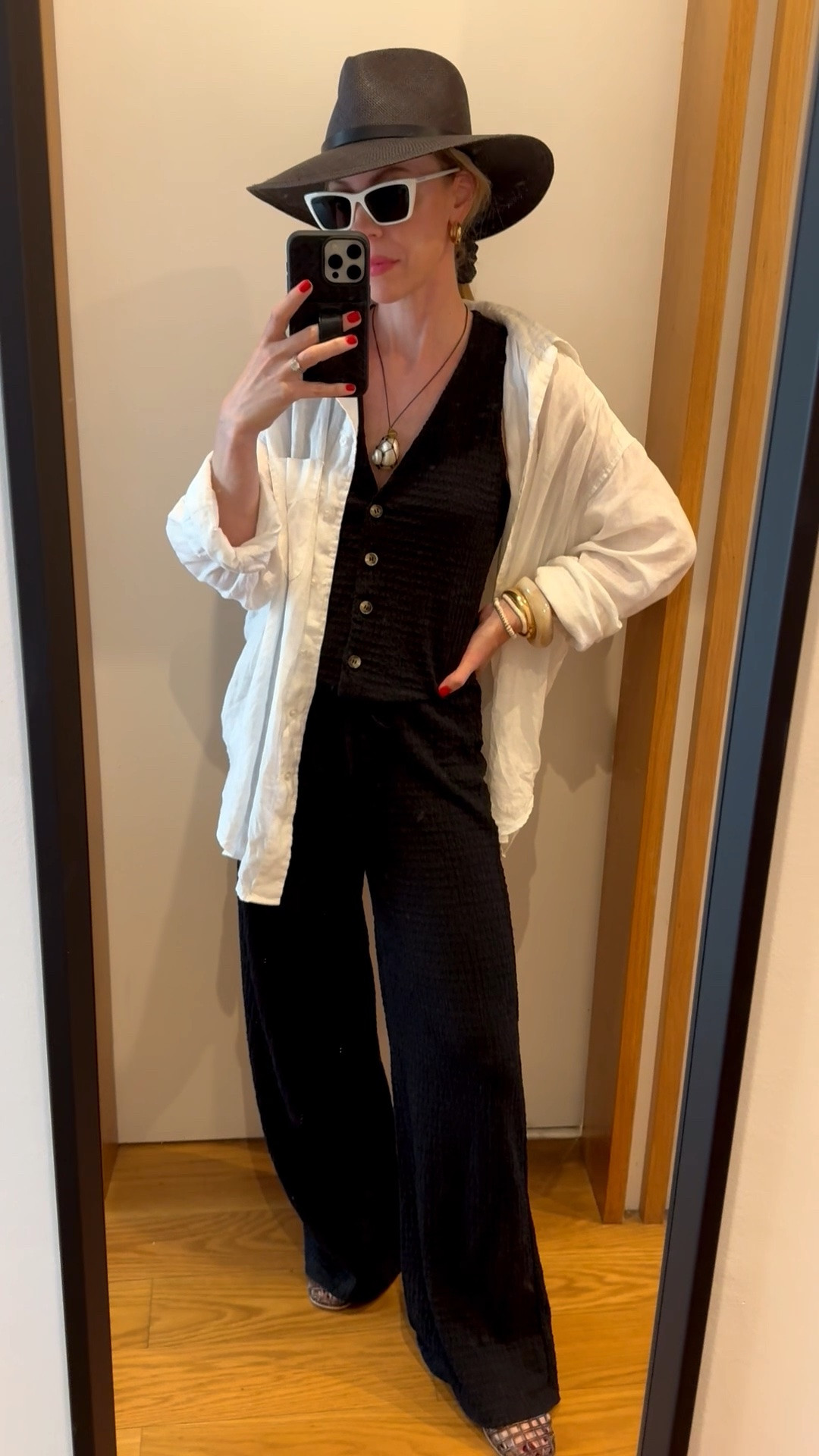 This @Zara vest set looks so chic on its own for date night or you can wear the pants as a swim cover up

#LTKTravel #LTKSeasonal #LTKOver40