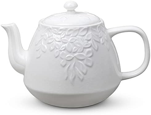 Toptier Leaf Teapot, Porcelain Tea Pot with Stainless Steel Infuser, Blooming & Loose Leaf Cerami... | Amazon (US)