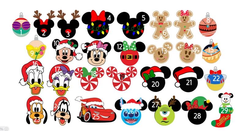 Single Christmas Mouse Head Cruise Door Magnets - Etsy | Etsy (US)