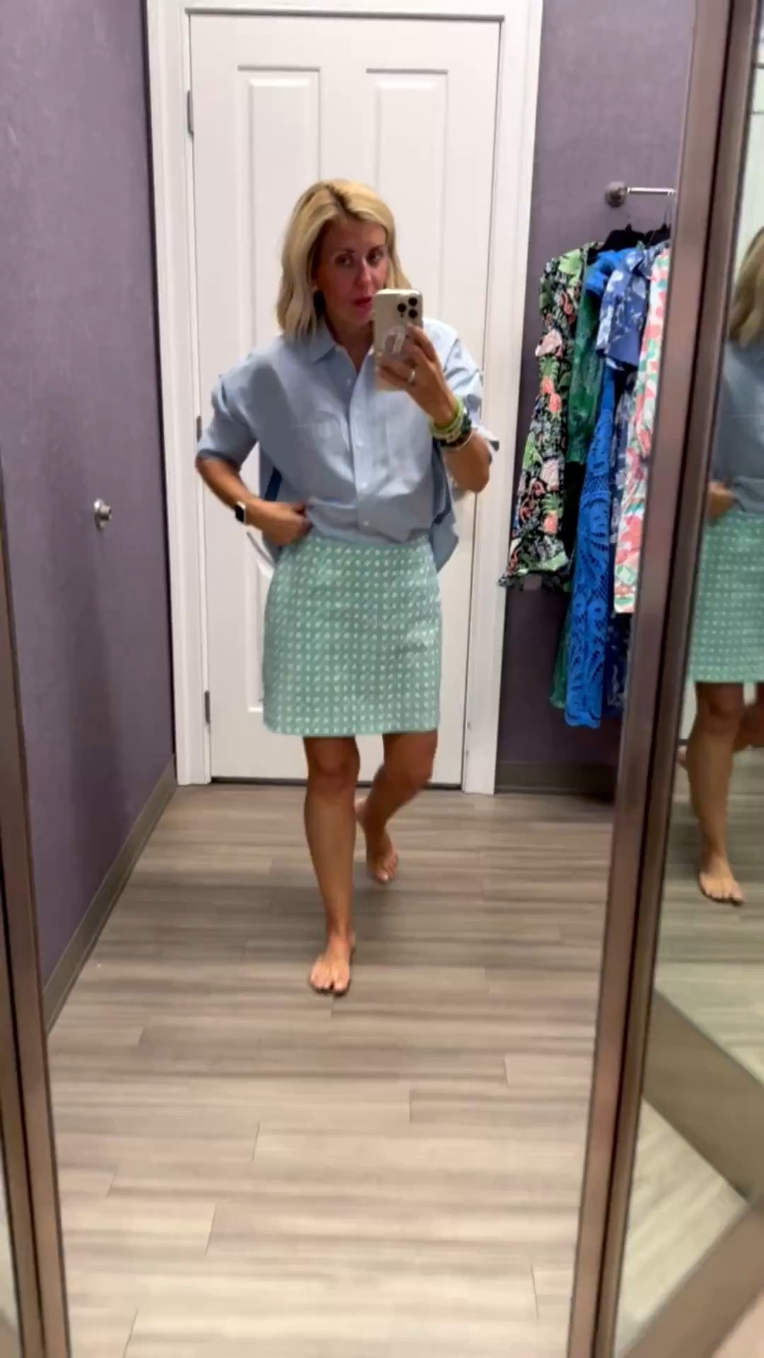 I found this skirt right when I walked in the door. I’m pairing it with a shirt I already had on when I walked in and how cute is this? ￼
Blouse - xs
Skirt - 4

*Use my code Catherine20 on A+B
*Use my code Mixandmatchmadness on Loopy


*Use my code CATHERINE20 for 20% off Orders of $100+ at Anthropologie



#LTKSeasonal #LTKOver40 #LTKSaleAlert