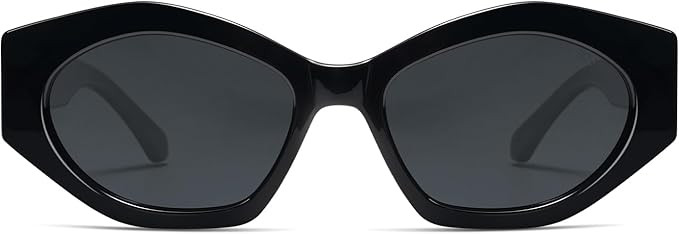 SOJOS Trendy Hexagonal Polarized Sunglasses for Womens Mens,Retro Polygon Shades Plastic Frame Su... | Amazon (US)