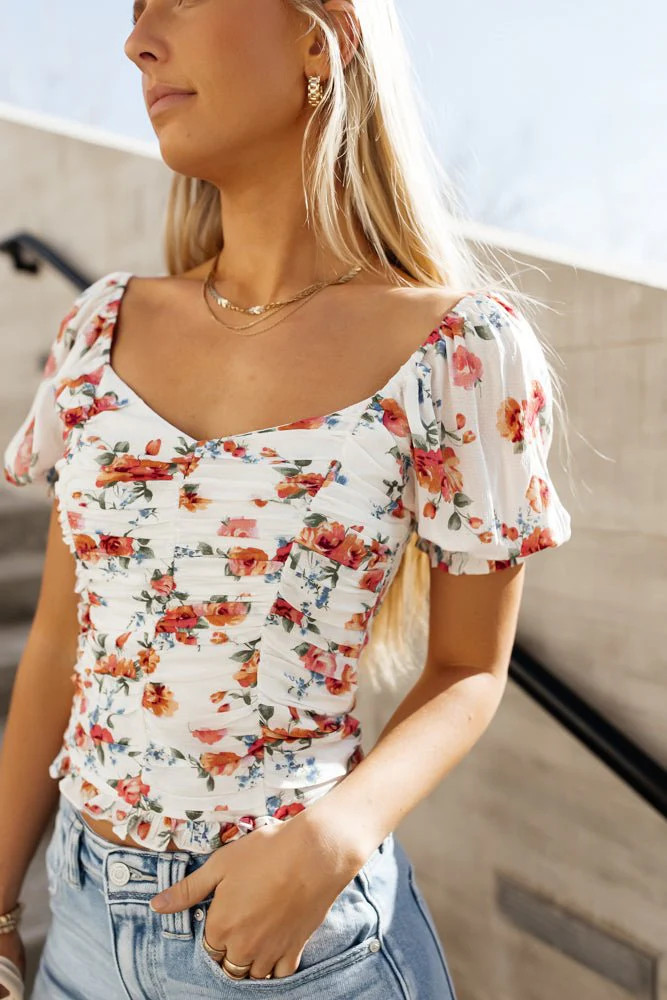 Aurea Cropped Blouse - böhme | Böhme US