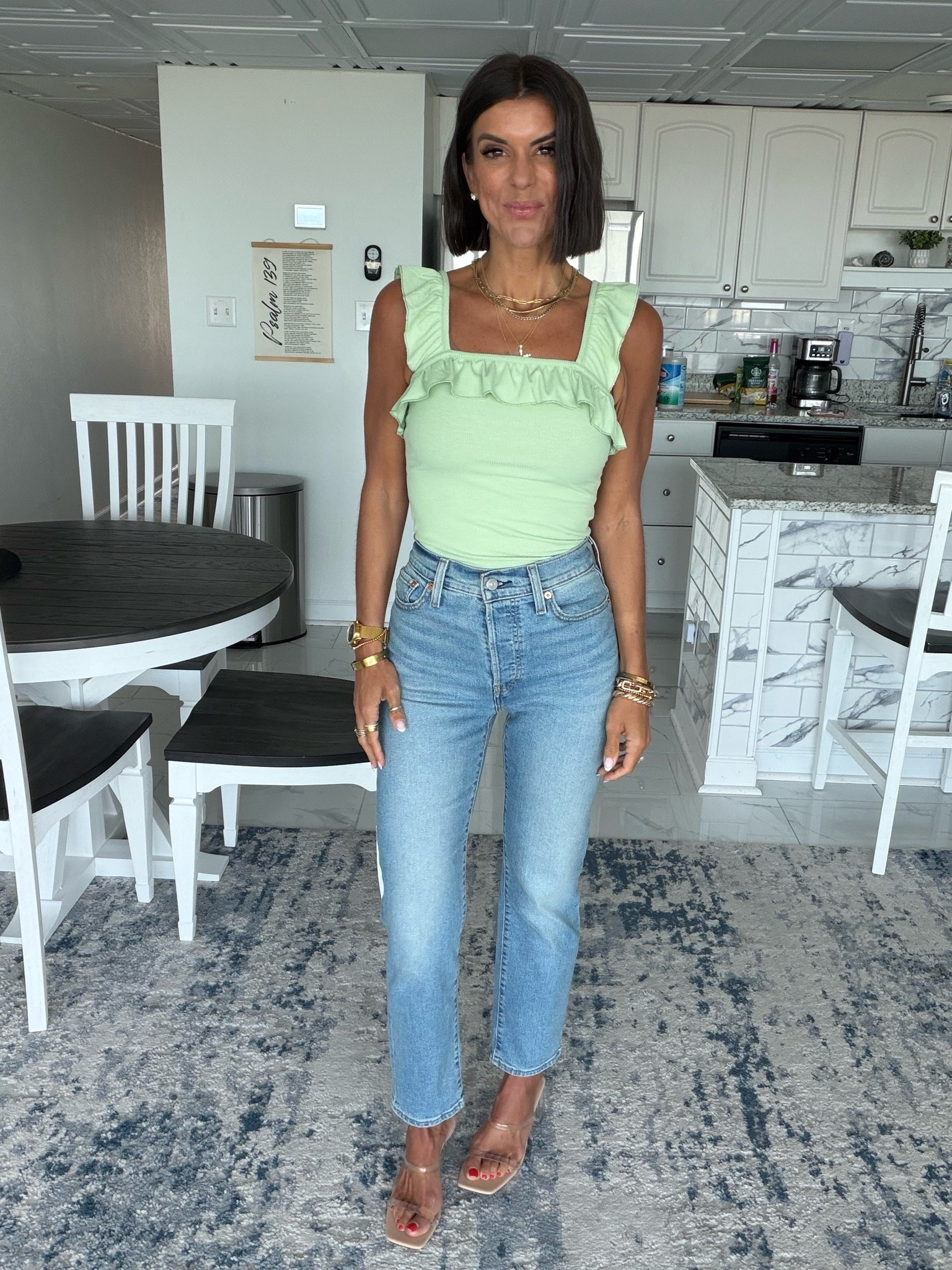 Size small in tank sized up one size in Levi jeans

#LTKgrwm #LTKmomlife #LTKdayinmylife