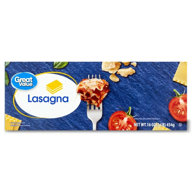 Great Value Lasagna Pasta, 16 oz | Walmart (US)