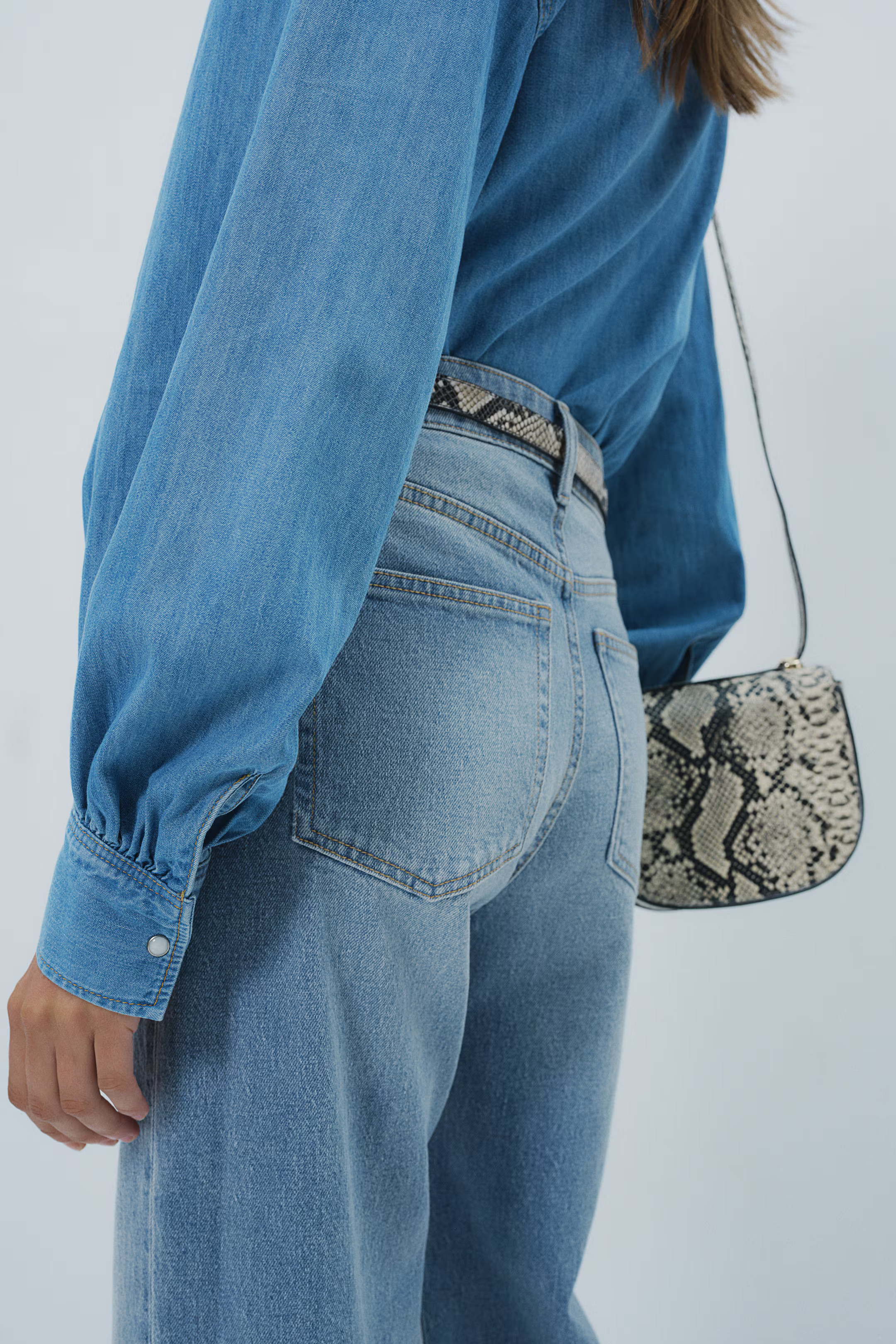 Wide High Jeans - Light denim blue - Ladies | H&M GB | H&M (UK, MY, IN, SG, PH, TW, HK)