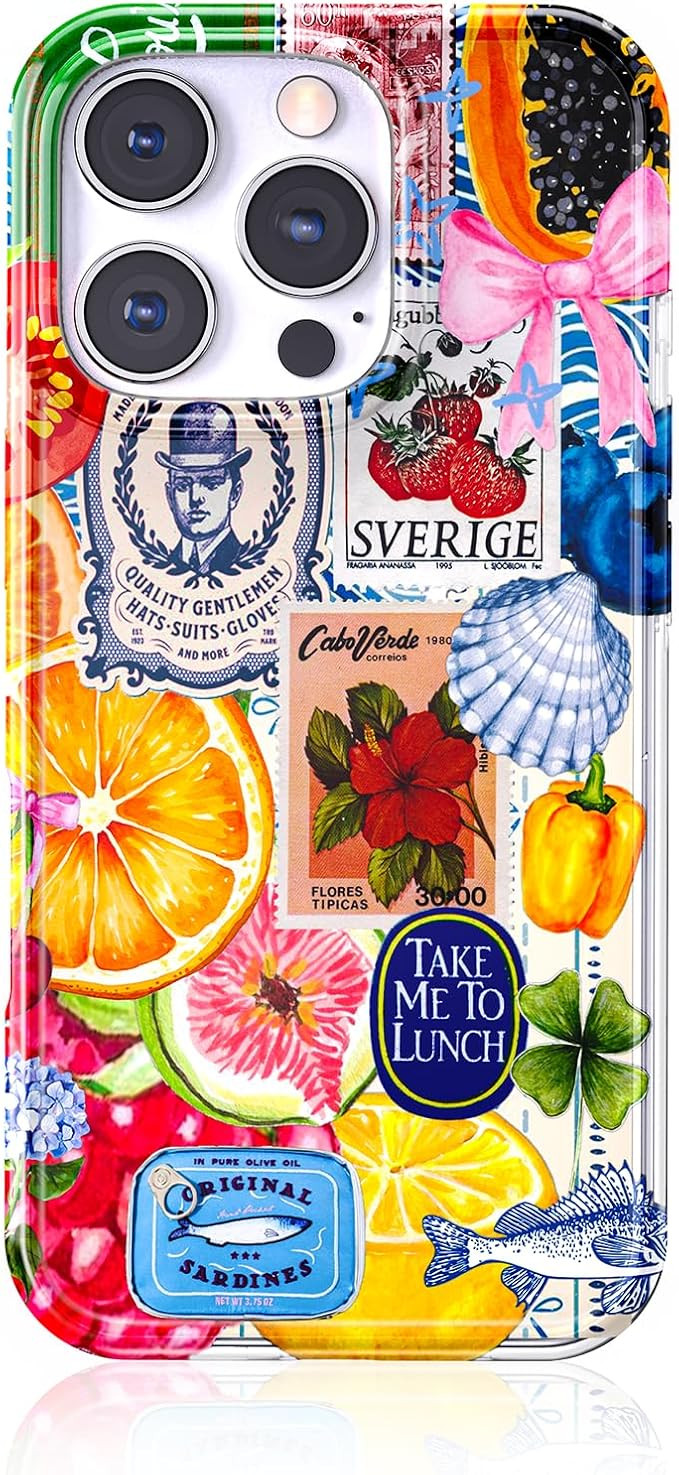 Summer Phone Case for iPhone 16 Pro Max Compatible with Magsafe, Western Aesthetic Design Fruit L... | Amazon (US)