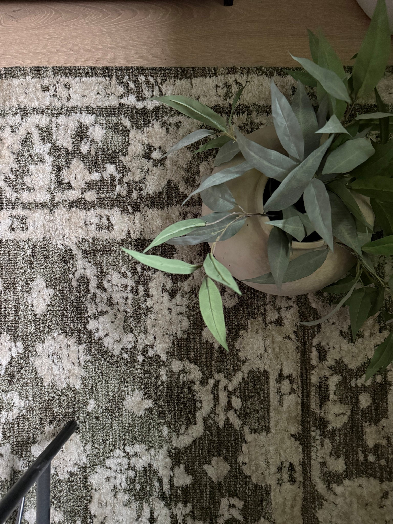 New rug in my home office… and it’s a beauty! 
A soft floral pattern in muted green.. adds the perfect subtle feminine touch! 
@loloirugs Percival PCV-06 Moss/Natural

@Wayfair 
#ad #wayfair #wayfairpartner #loloirugs