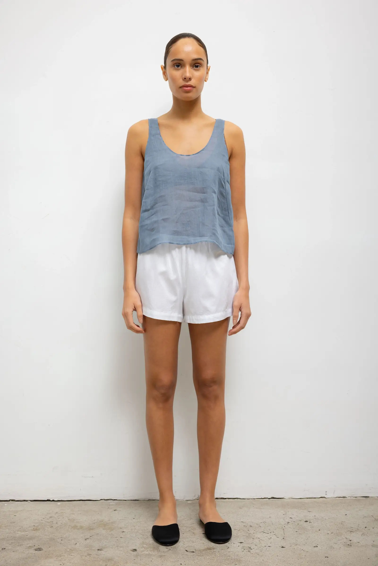 LESET Yoko Summer Short in White in Cotton | LESET