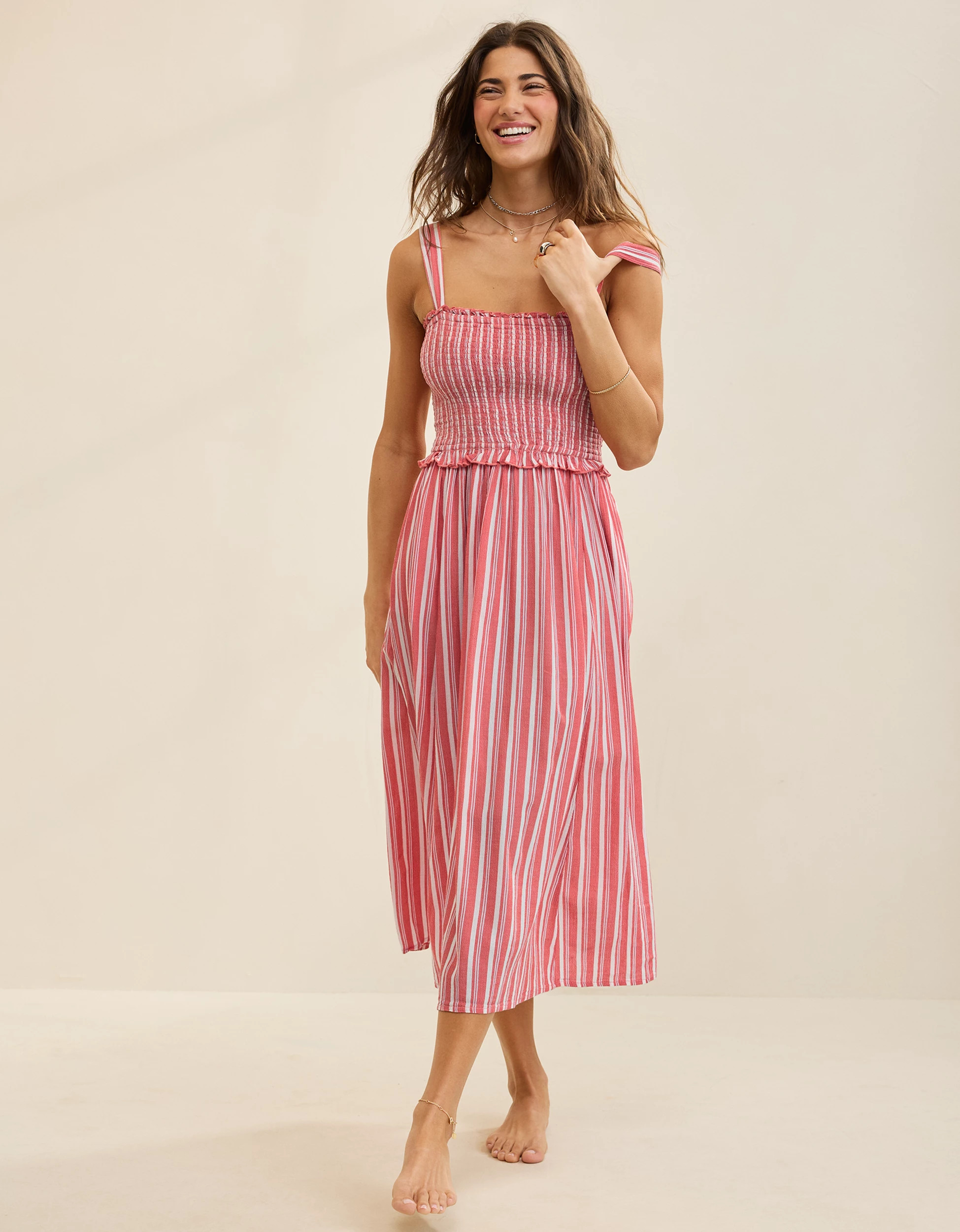 Aerie At The Barre Smocked Dress | Aerie