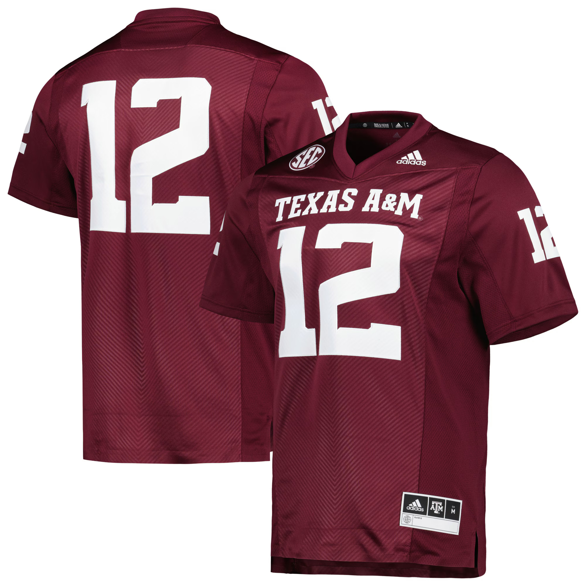 Texas A&M Aggies adidas Premier Strategy Jersey - Maroon | Fanatics